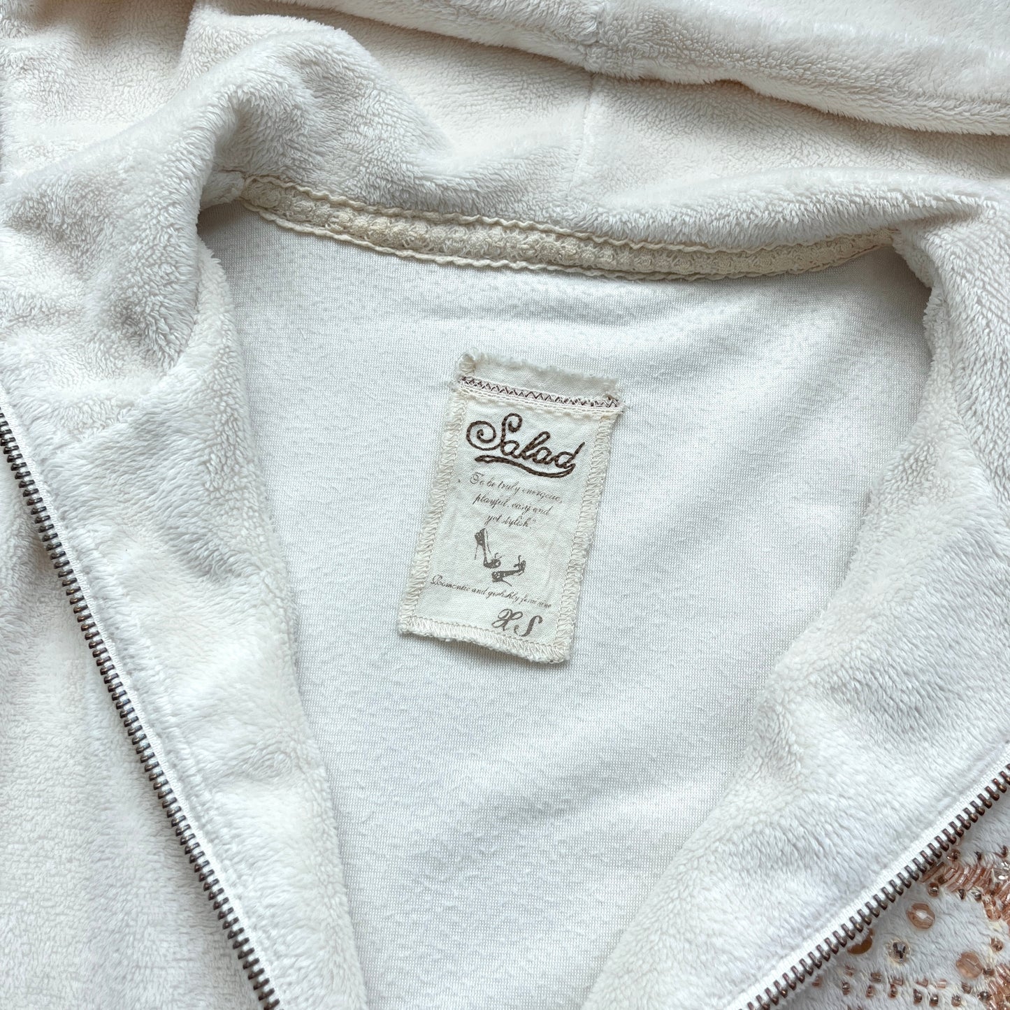 <Buy2-$10> SALAD Fleece Zip Hoodie 抓毛絨連帽拉鍊衛衣 | KOMMONS