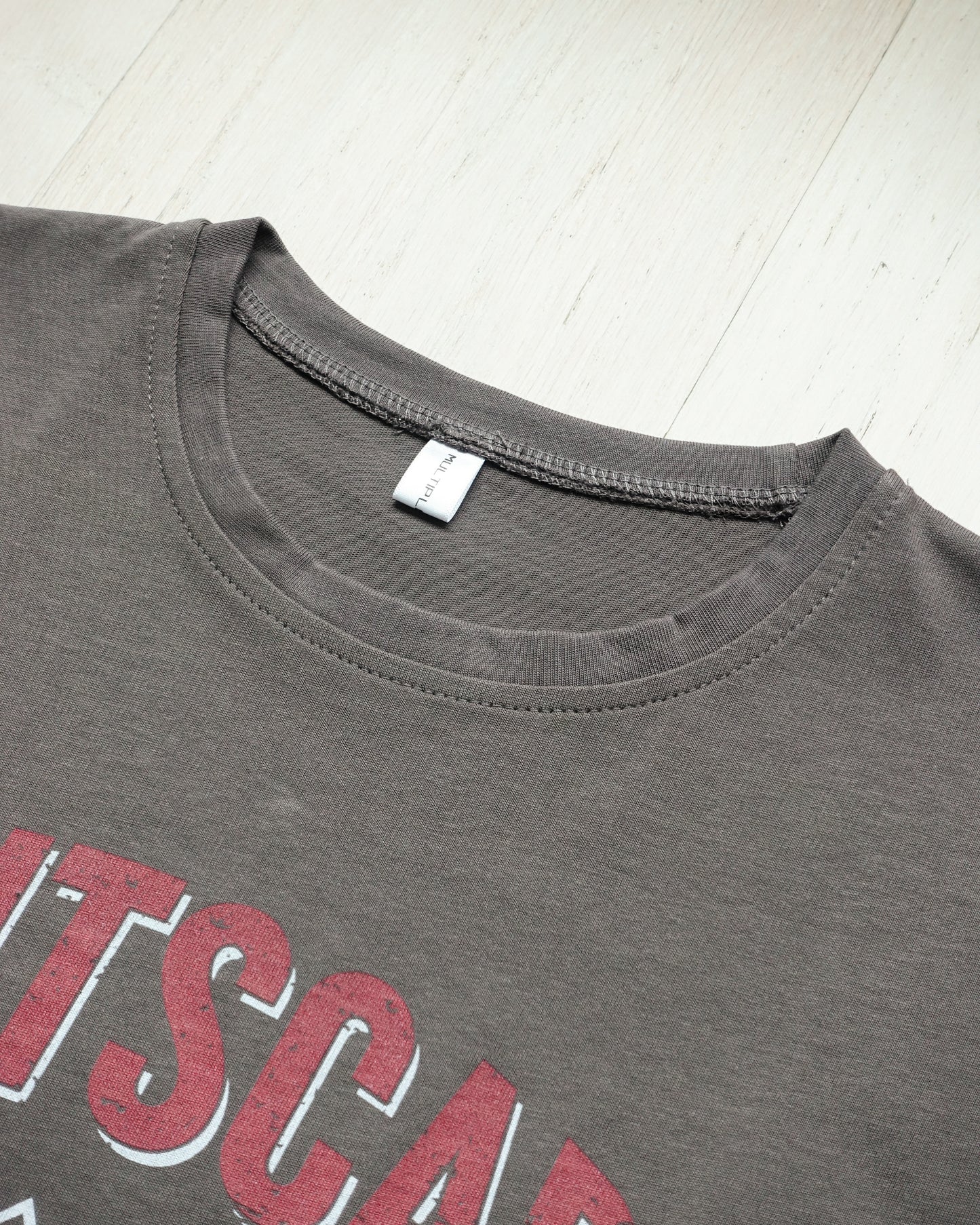 Retro Printed Ruffle Sleeve T-shirt 復古印花荷葉邊袖T恤 | KOMMONS