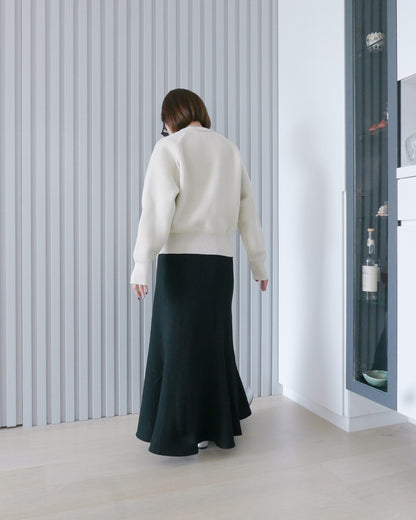 黑色皺皺魚尾半截裙 | Chifa Select