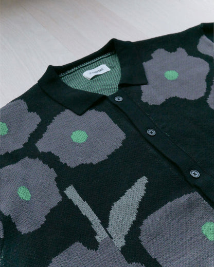 黑色花花針織外套 | Chifa Select