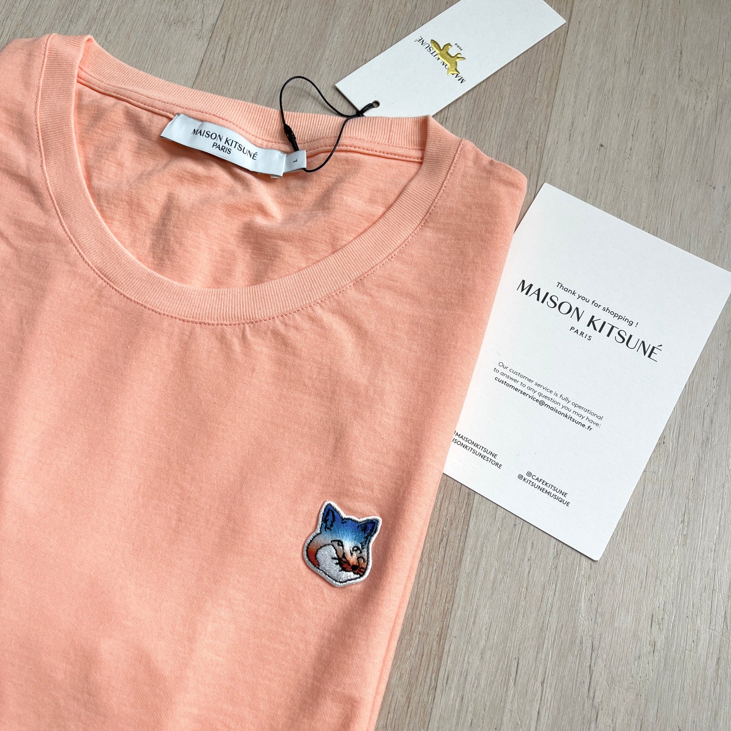 ［全新連吊牌］Maison Kitsuné Gradient Fox Head Patch Relaxed T-shirt | Brand New with Tag