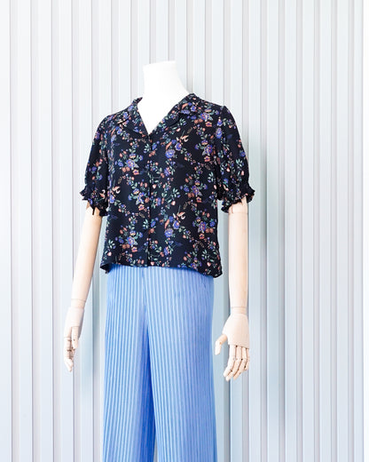 Floral Button-front Shirt 花卉扣鈕襯衫 | KOMMONS