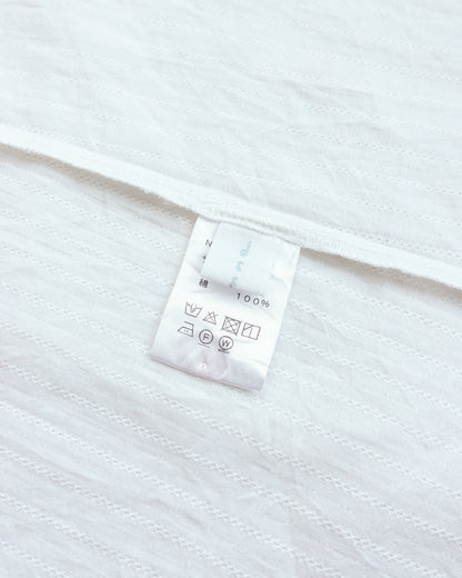 NEMNE Dobby Lattern Sleeve Button-front Top 暗紋燈籠袖雙排上衣 | KOMMONS