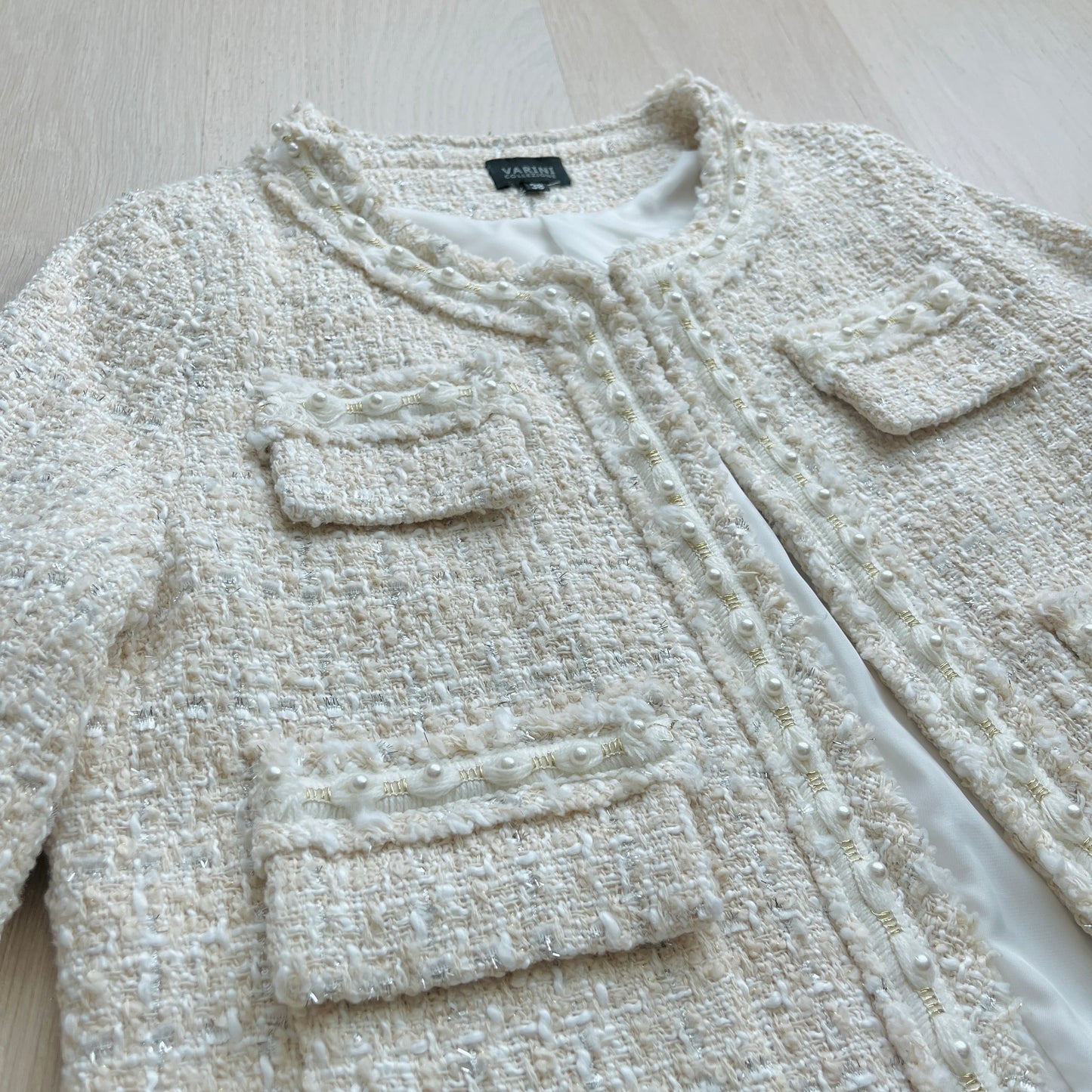 米色Tweed Jacket | Used