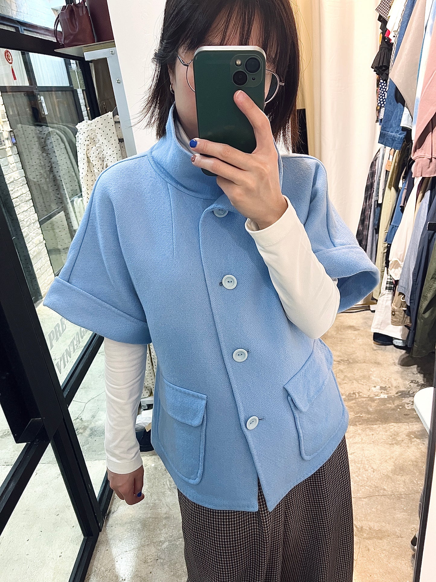 IBLUES Short Sleeve Wool Jacket 短袖羊毛外套 | KOMMONS