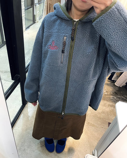 VIVIENNE WESTWOOD Oversized Fleece Hoodie 寬鬆搖粒絨連帽外套 | KOMMONS