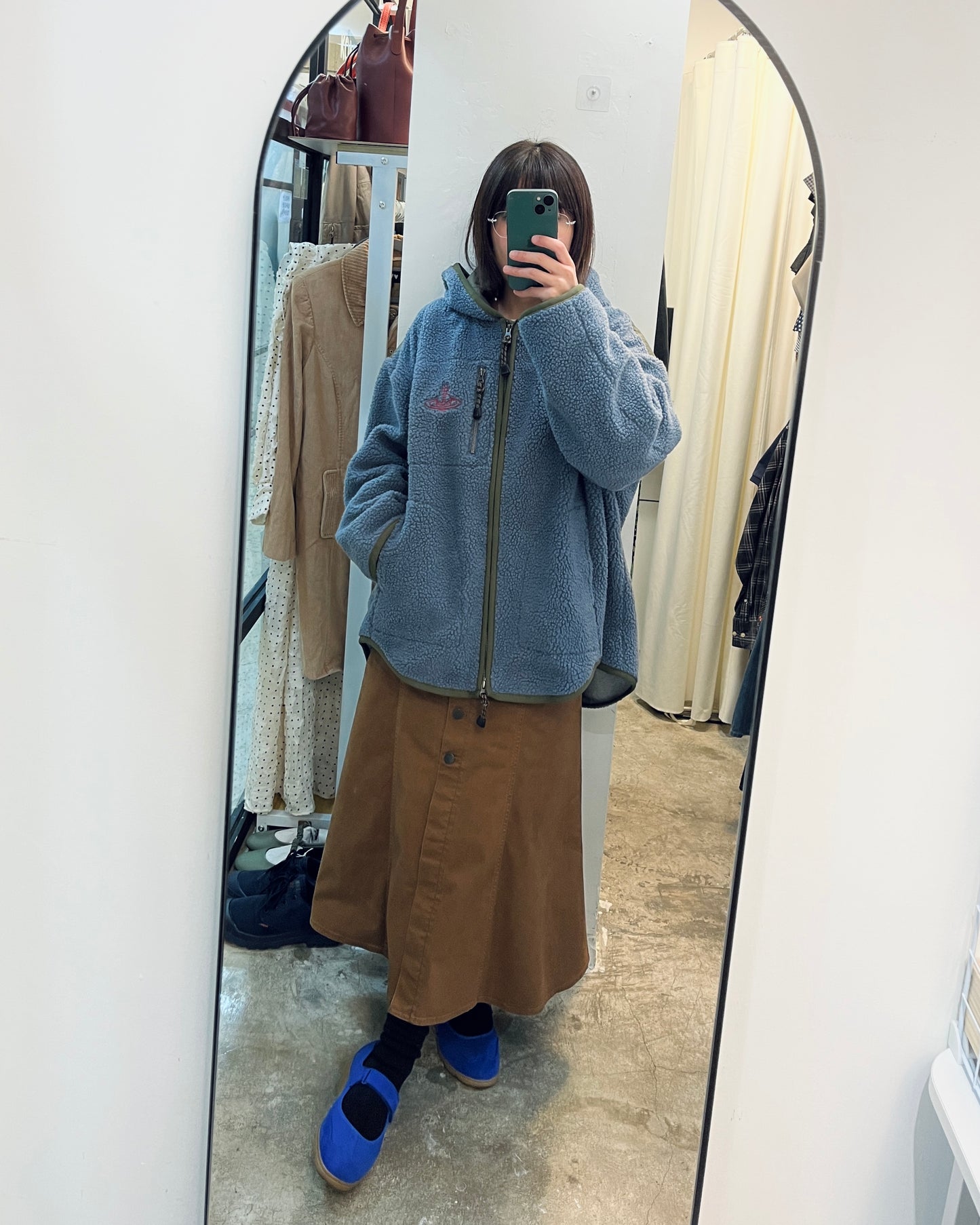 VIVIENNE WESTWOOD Oversized Fleece Hoodie 寬鬆搖粒絨連帽外套 | KOMMONS