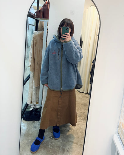 VIVIENNE WESTWOOD Oversized Fleece Hoodie 寬鬆搖粒絨連帽外套 | KOMMONS