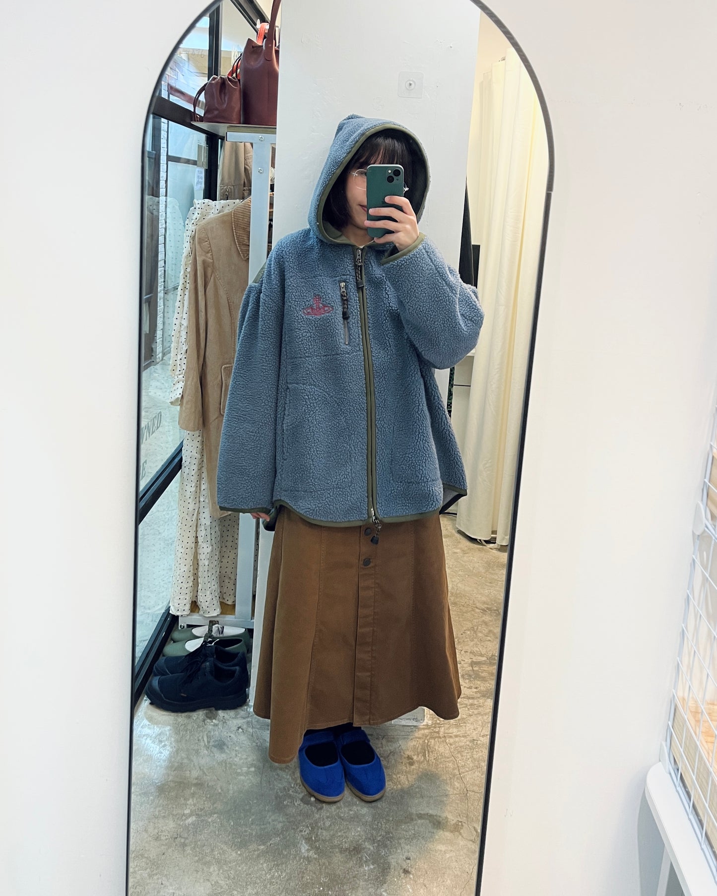 VIVIENNE WESTWOOD Oversized Fleece Hoodie 寬鬆搖粒絨連帽外套 | KOMMONS