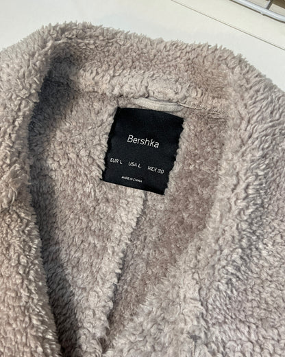 BERSHKA Faux Suede Shearling Moto Jacket 麂皮絨毛毛外套 | KOMMONS