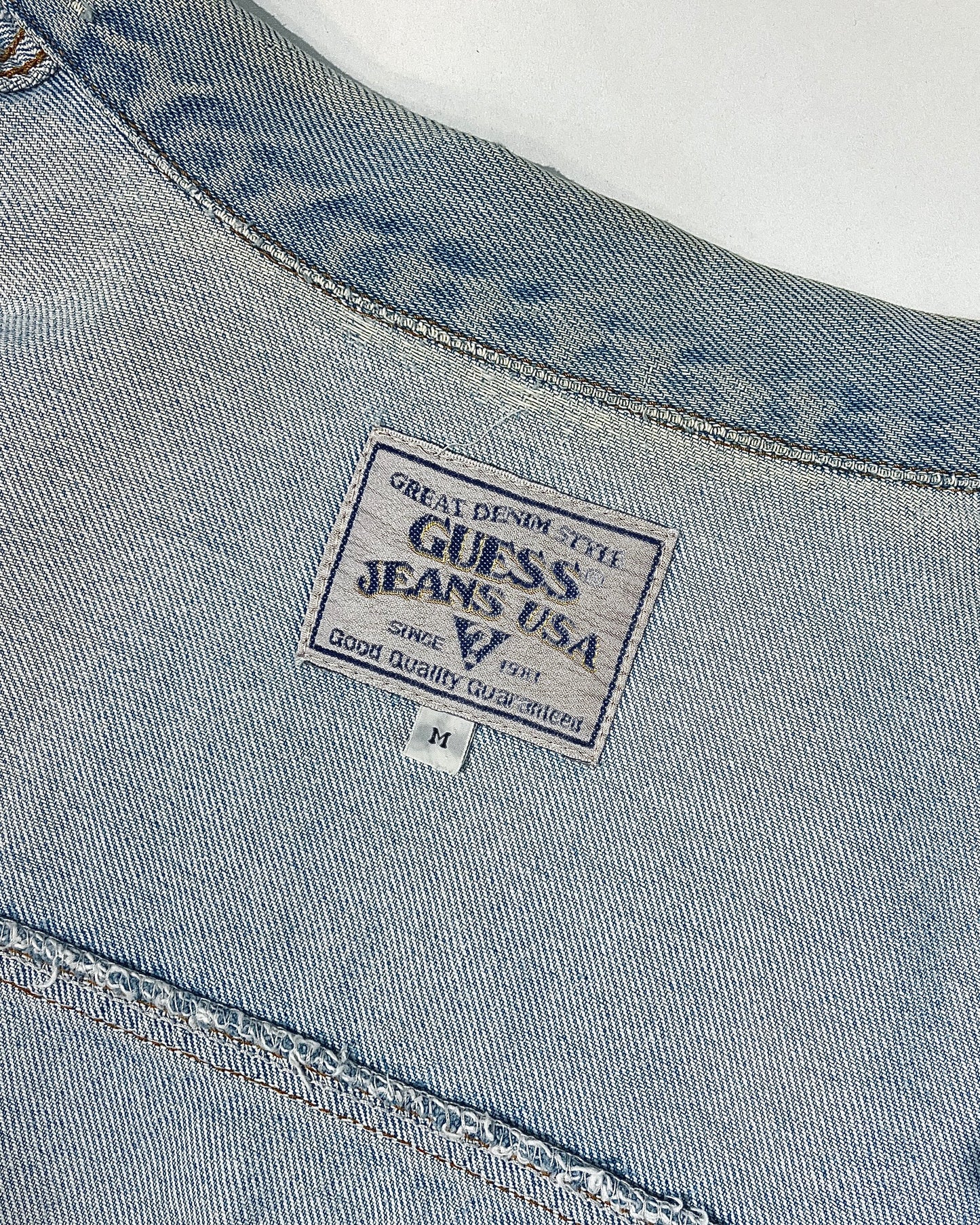 GUESS JEANS Unisex Oversized Denim Jacket (Vintage) | KOMMONS