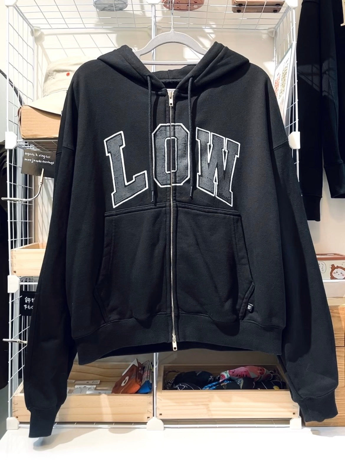 LOW CLASSIC Logo Zip Hoodie 標誌連帽拉鍊衛衣 | KOMMONS