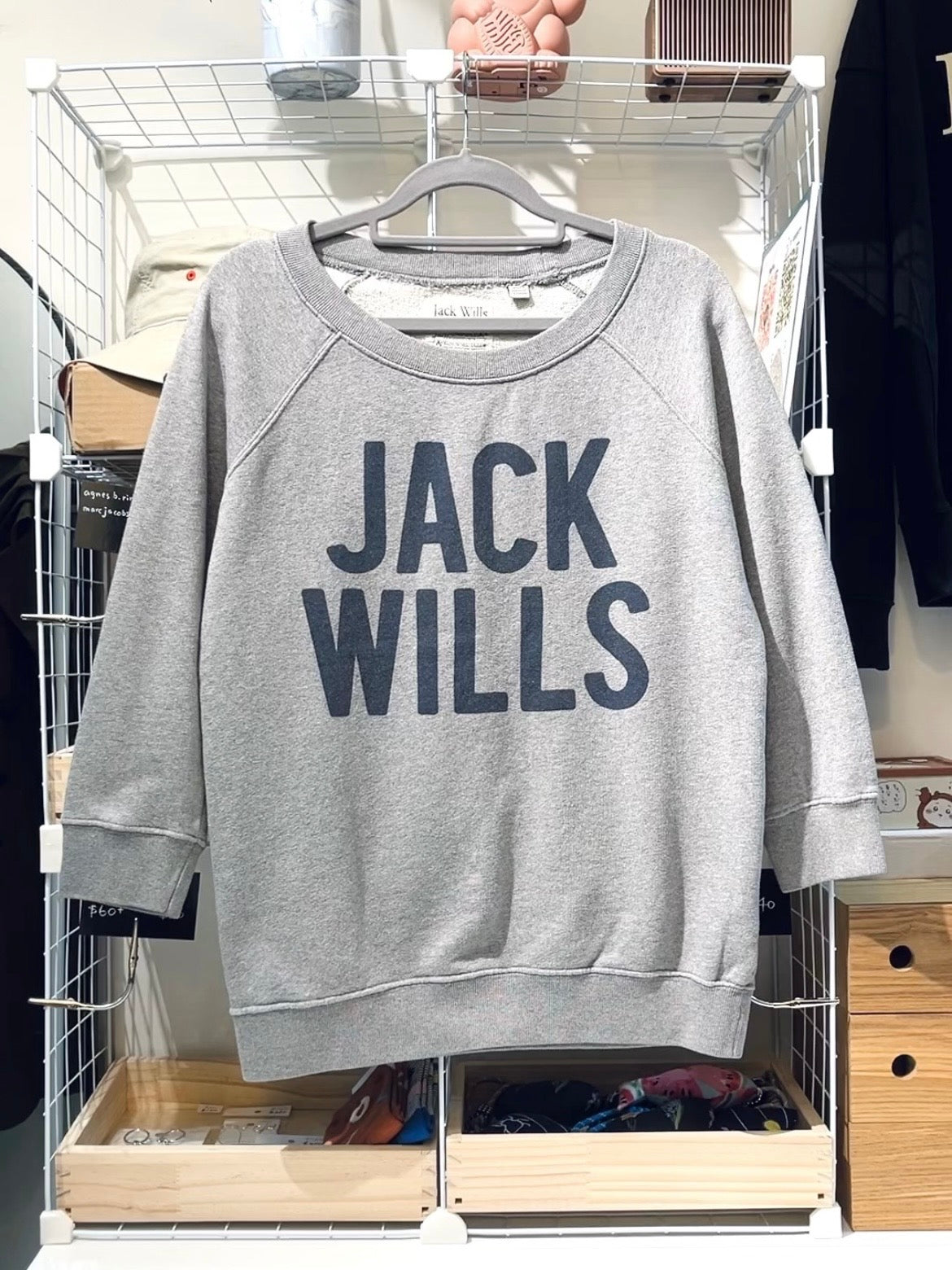 JACK WILLS 3/4 Sleeve Logo Sweatshirt 中袖標誌衛衣 | KOMMONS