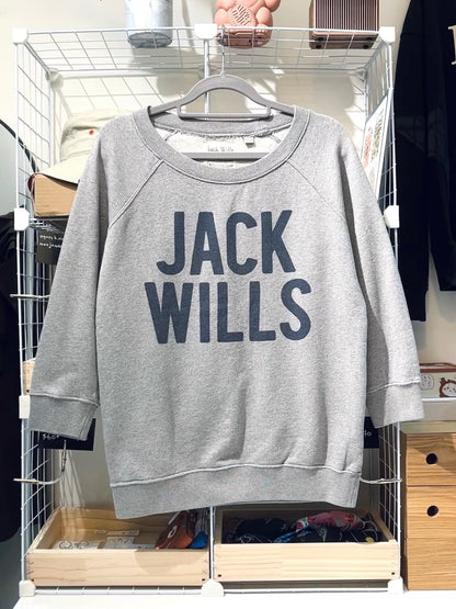 JACK WILLS 3/4 Sleeve Logo Sweatshirt 中袖標誌衛衣 | KOMMONS