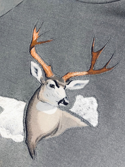 HEALTHKNIT Deer Embroidered Sweatshirt 鹿子刺繡衛衣 | KOMMONS