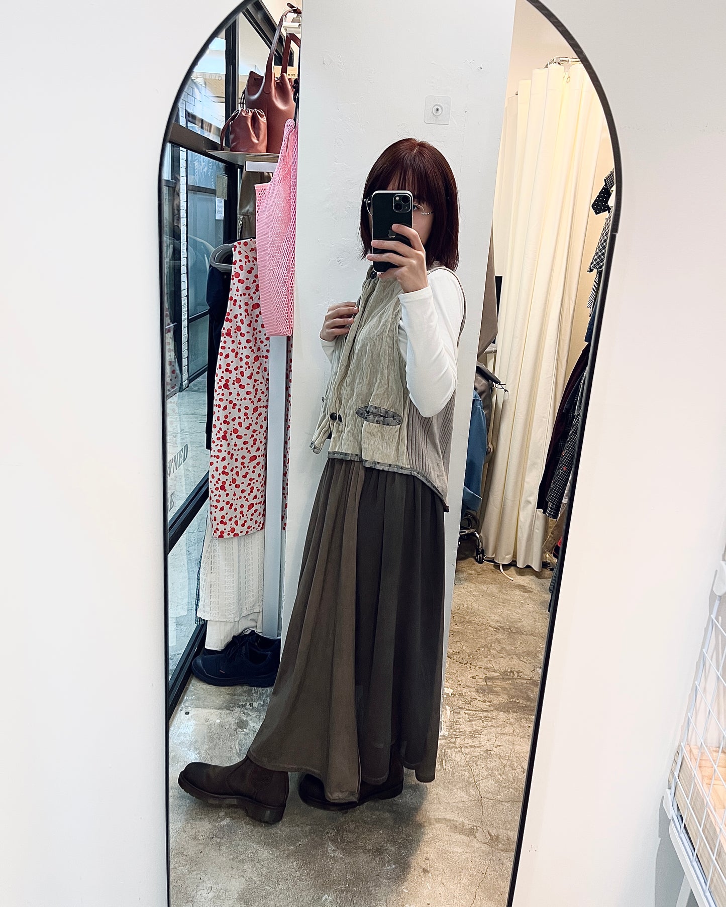 CREA CONCEPT High Neck Velvet Vest 高領絲絨背心外套 | KOMMONS