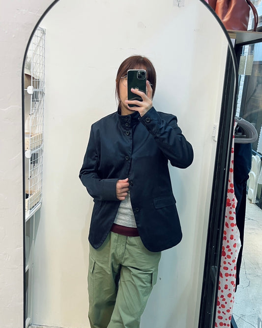 NANO UNIVERSE Funnel Neck Button-up Jacket 高領扣鈕外套 | KOMMONS