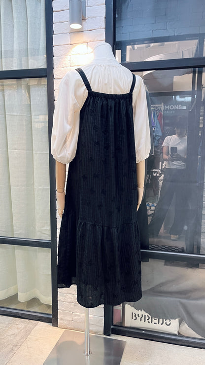 <Buy2-$10> Butterfly Embroidered Strap Dress 蝴蝶刺繡吊帶連身裙 | KOMMONS