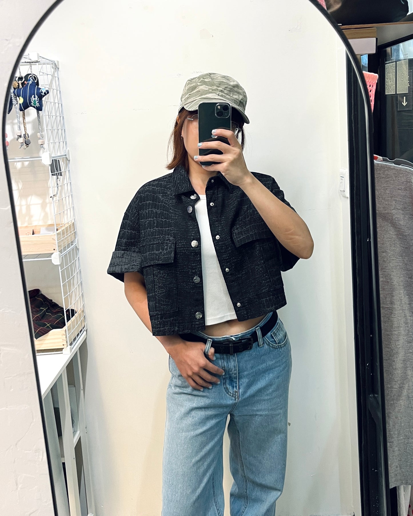 ALEXANDER MCQUEEN Short Sleeve Denim Jacket 短袖牛仔褸 | KOMMONS