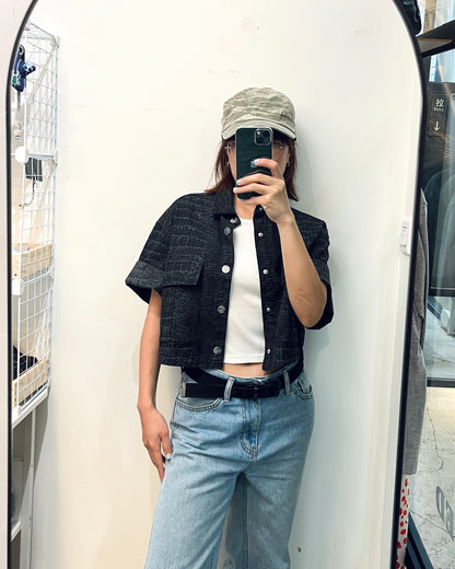 ALEXANDER MCQUEEN Short Sleeve Denim Jacket 短袖牛仔褸 | KOMMONS