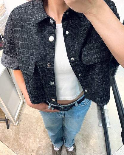 ALEXANDER MCQUEEN Short Sleeve Denim Jacket 短袖牛仔褸 | KOMMONS