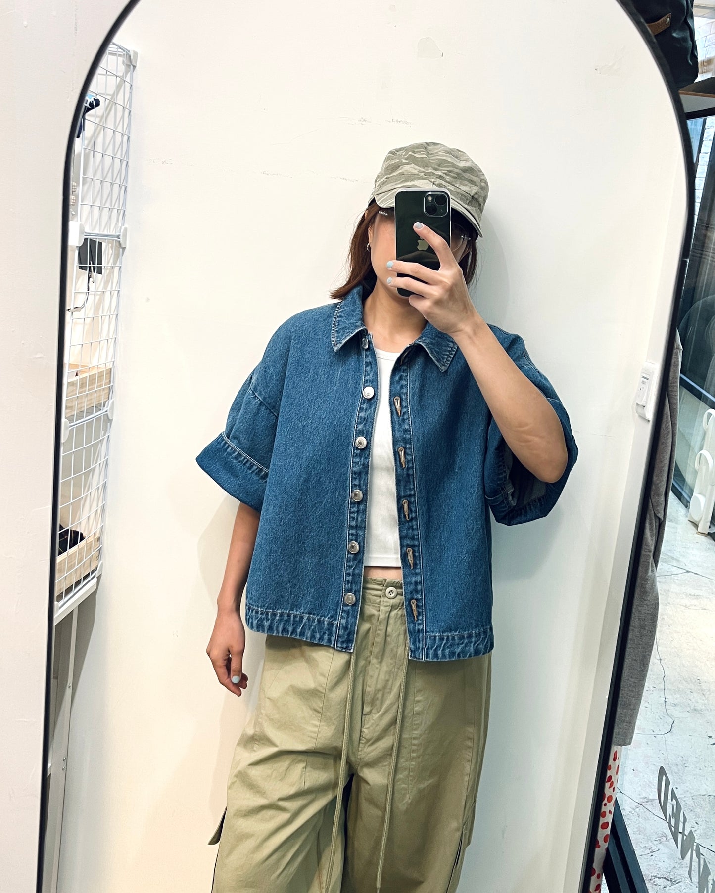 <Buy2-$10> H&M Short Sleeve Denim Jacket 短袖牛仔褸 | KOMMONS