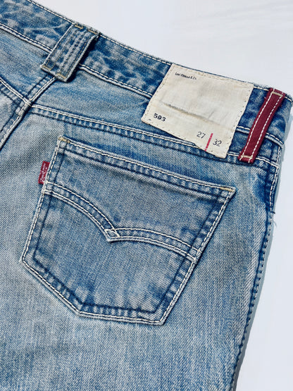 LEVI'S 593 Low-rise Bootcut Jeans 593低腰微喇叭牛仔褲 | KOMMONS