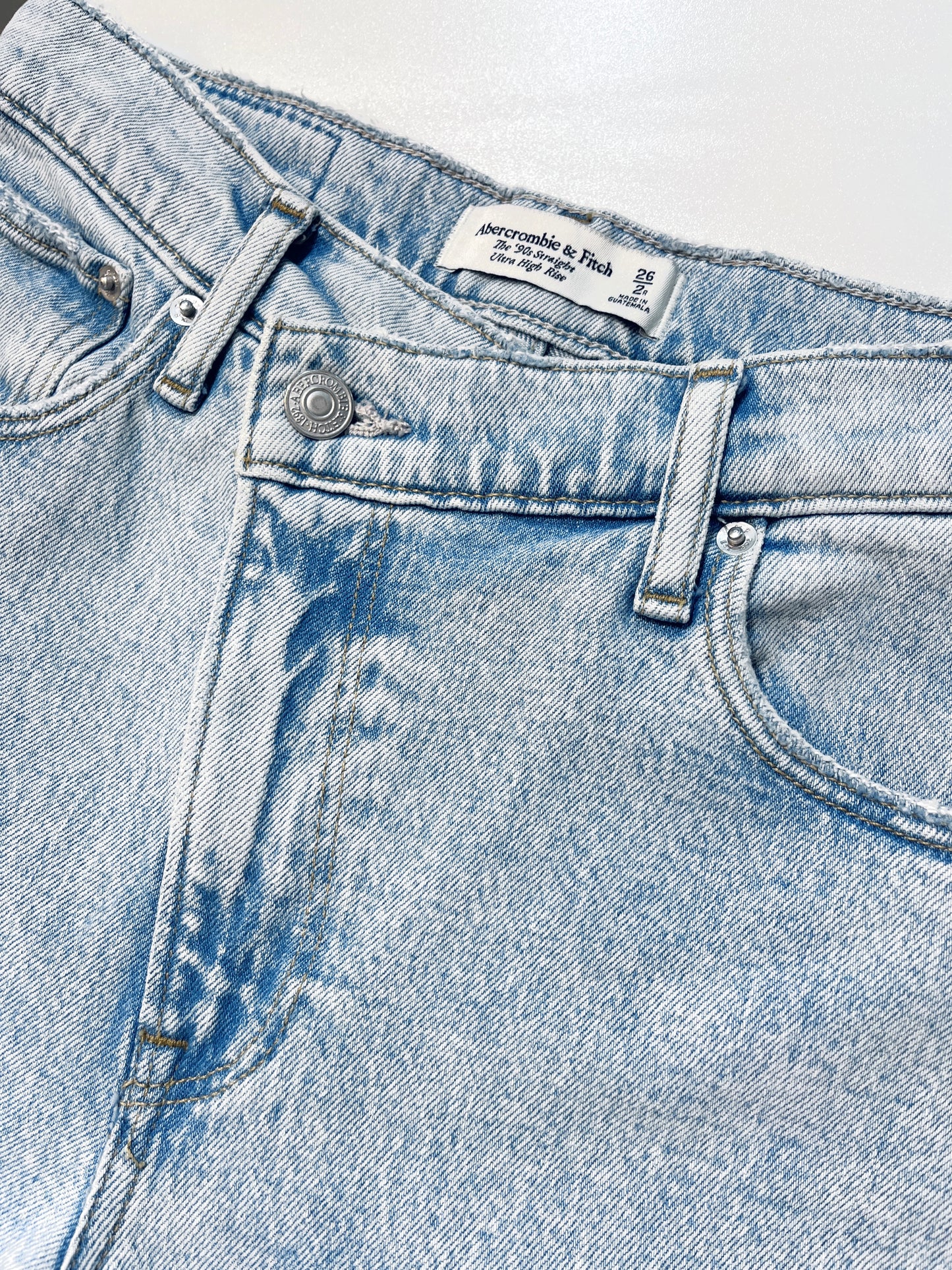 ABERCROMBIE & FITCH High-rise Straight Leg Jeans 高腰直腳牛仔腳 | KOMMONS