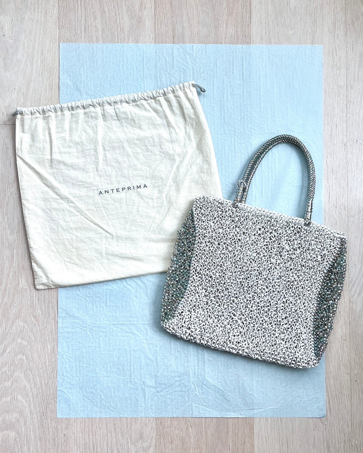 ANTEPRIMA Two-tone Wirebag with Charm | KOMMONS