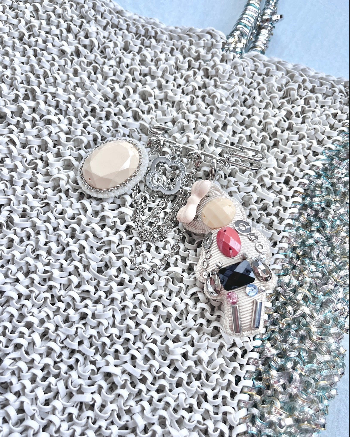 ANTEPRIMA Two-tone Wirebag with Charm | KOMMONS