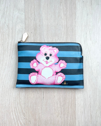 VIVIENNE WESTWOOD Pink Bear Zip Pouch | KOMMONS
