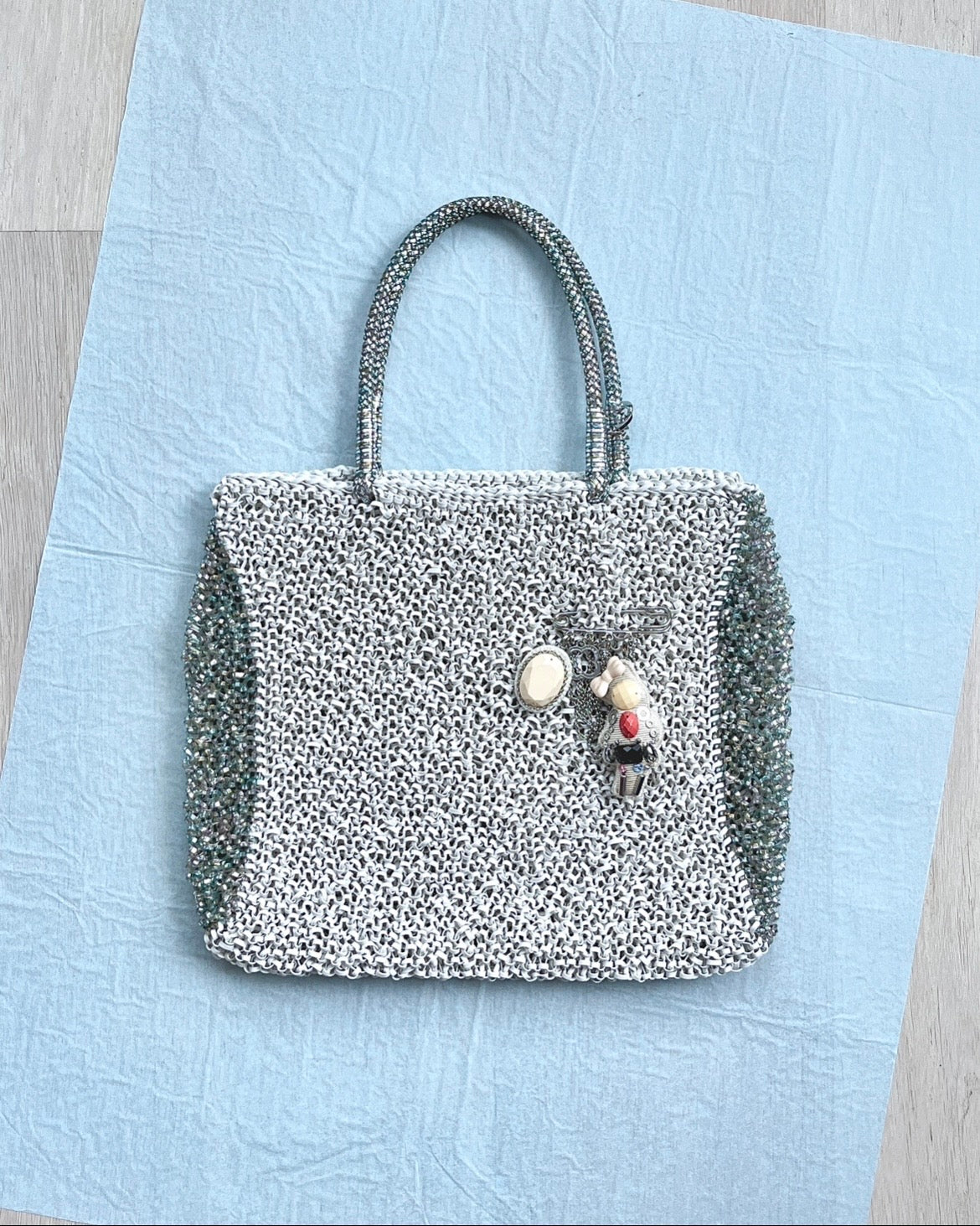 ANTEPRIMA Two-tone Wirebag with Charm | KOMMONS
