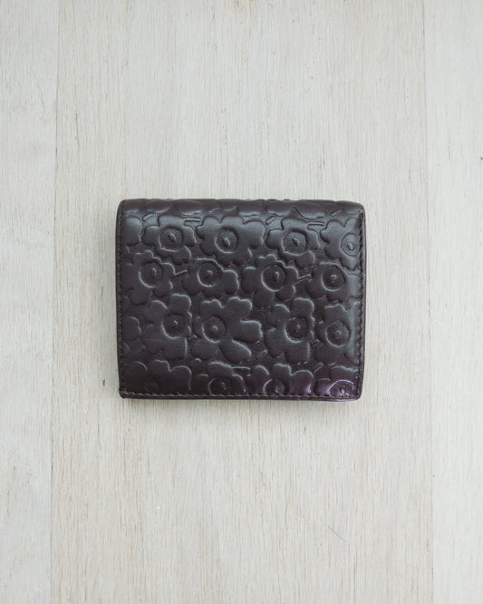 MARIMEKKO Floral Embossed Trifold Wallet 三摺短銀包 | KOMMONS
