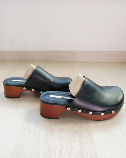 ZARA Studded Mules 窩釘木屐鞋 | KOMMONS