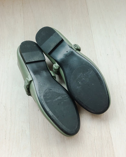 Ruched Strap Ballet Flats | KOMMONS