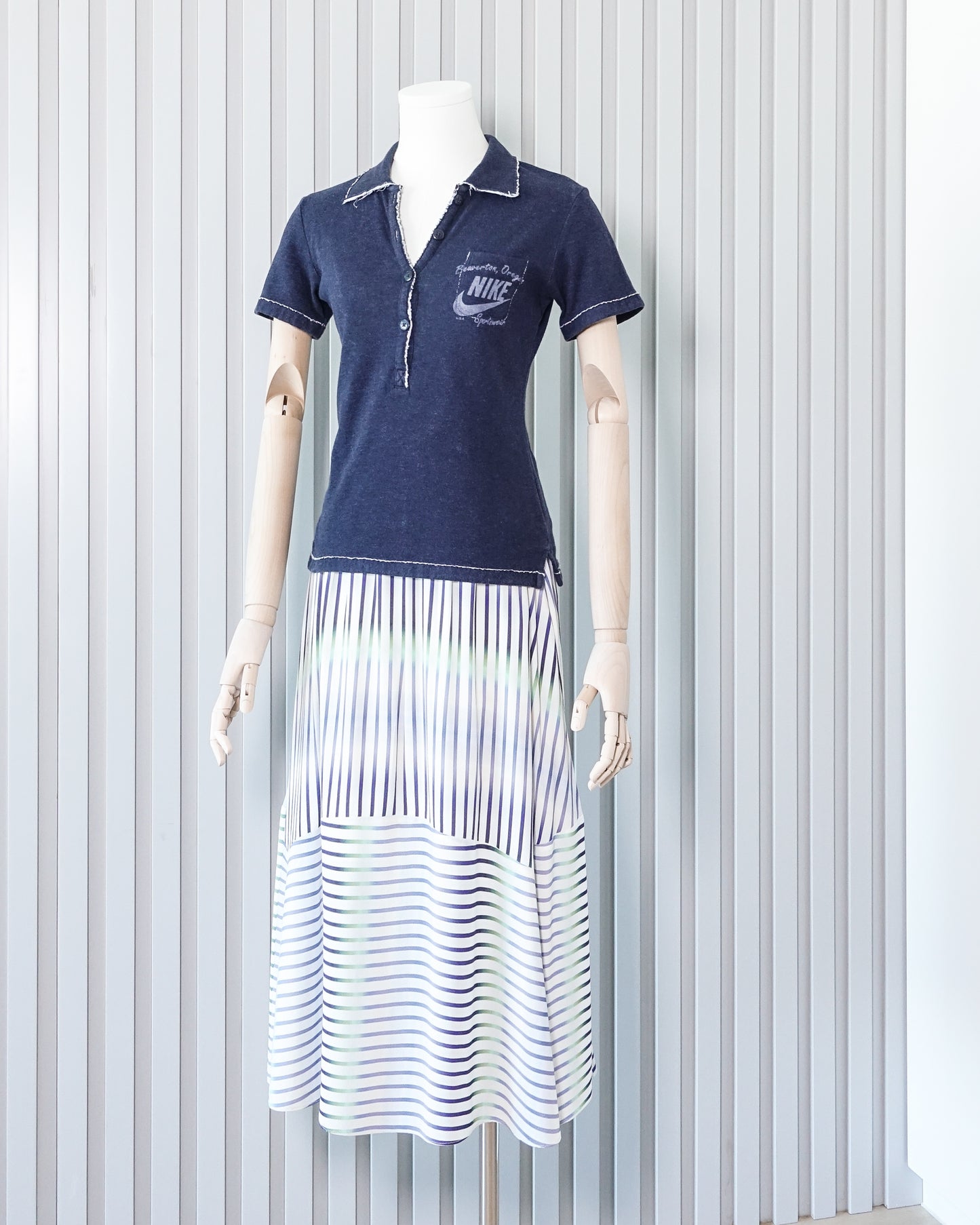 IRIS & INK Ombre Striped Maxi Skirt 漸變間條長裙 | KOMMONS