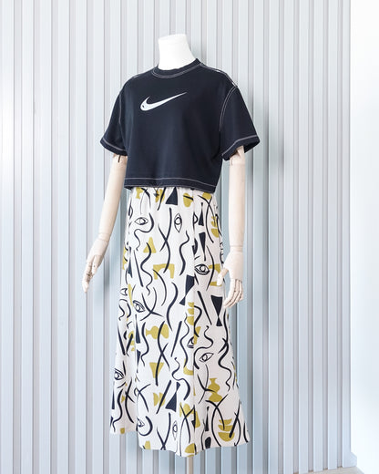 MONKI Printed Maxi Skirt 印花長裙 | KOMMONS