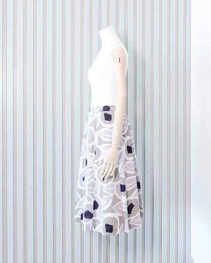 Vintage Floral Printed Skirt 花卉印花中長裙 | KOMMONS