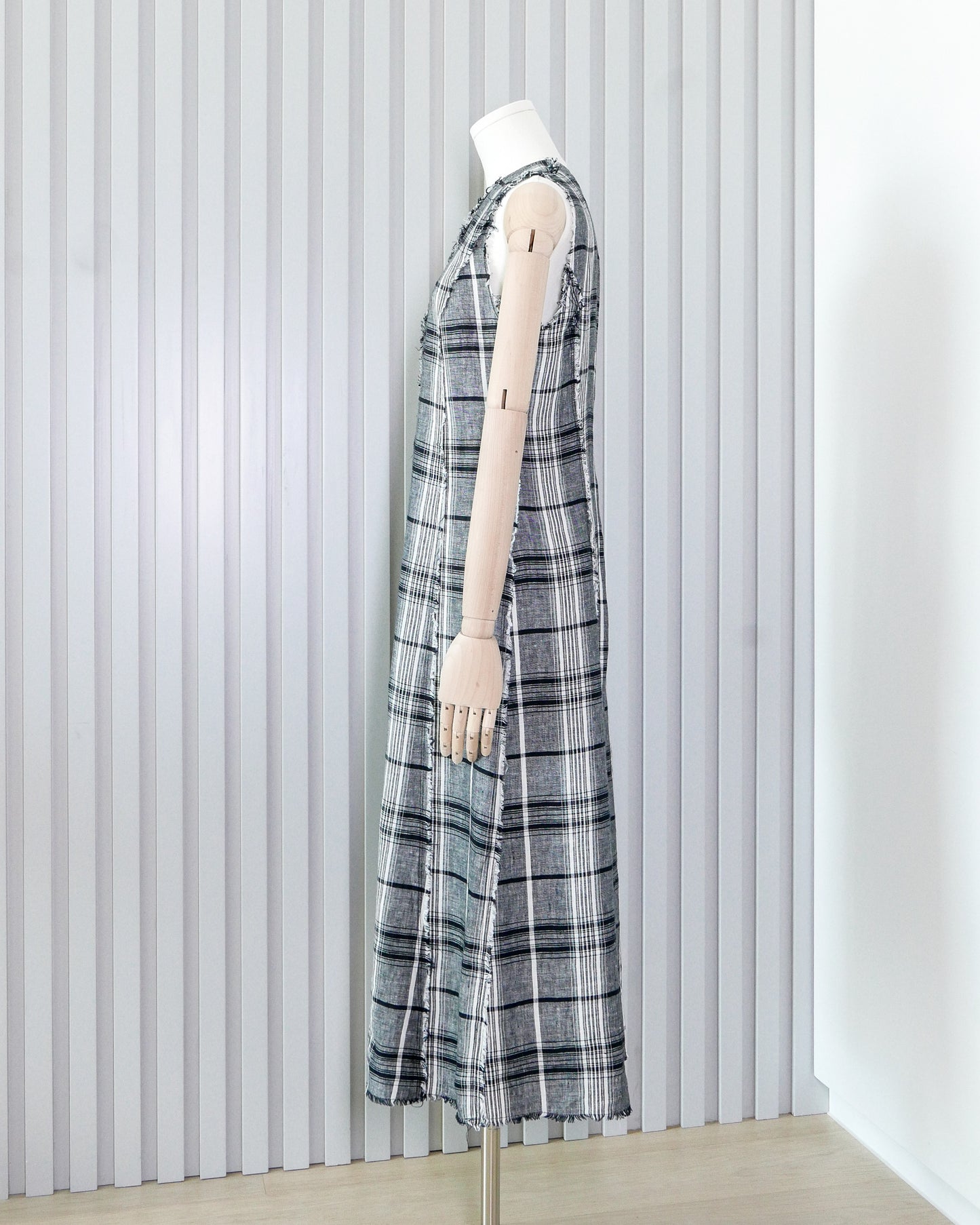 ZARA Plaid Sleeveless Maxi Dress 格子背心連身長裙 | KOMMONS