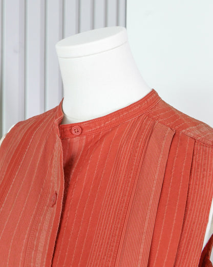 UNIQLO U Striped Button Front Sleeveless Maxi Dress 直間扣鈕背心連身長裙 | KOMMONS