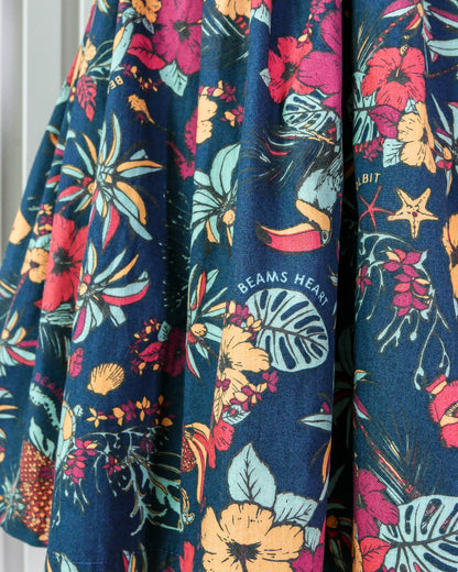 BEAMS HEART Floral A-line Sleeveless Short Dress 印花A字背心連身短裙 | KOMMONS