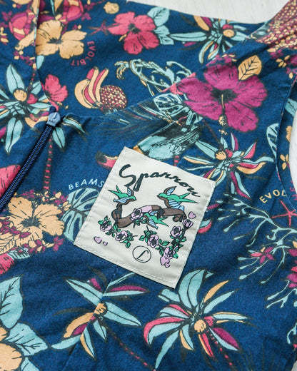 BEAMS HEART Floral A-line Sleeveless Short Dress 印花A字背心連身短裙 | KOMMONS