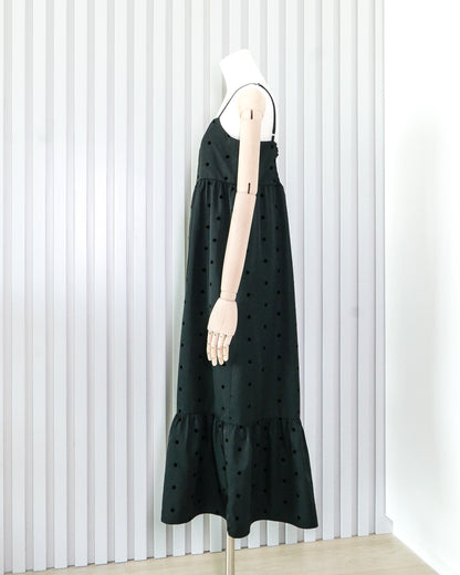 Polka Dot Cami Maxi Dress 波點吊帶連身長裙 | KOMMONS
