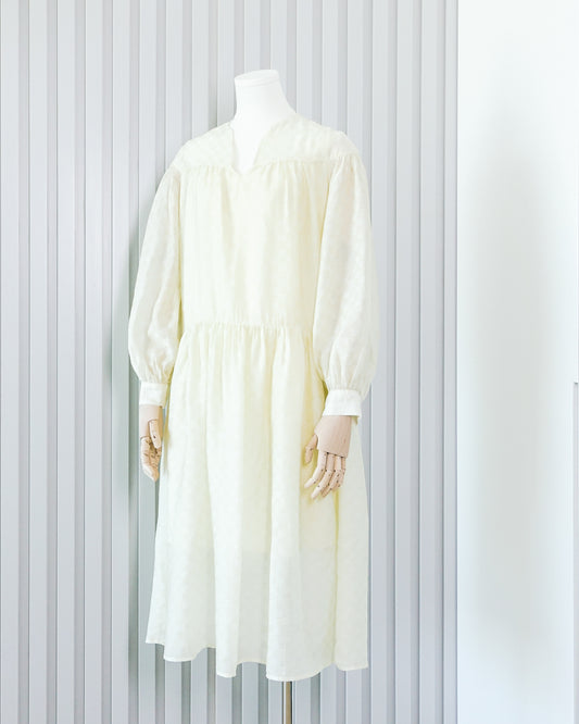 Puff Sleeve Flowy Dress 泡泡袖鬆身連身裙 | KOMMONS