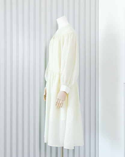 Puff Sleeve Flowy Dress 泡泡袖鬆身連身裙 | KOMMONS