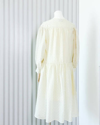 Puff Sleeve Flowy Dress 泡泡袖鬆身連身裙 | KOMMONS