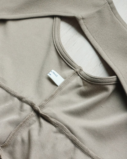 SAMANSA MOS2 Double Ruffle Waistcoat 雙層荷葉邊背心外套 | KOMMONS