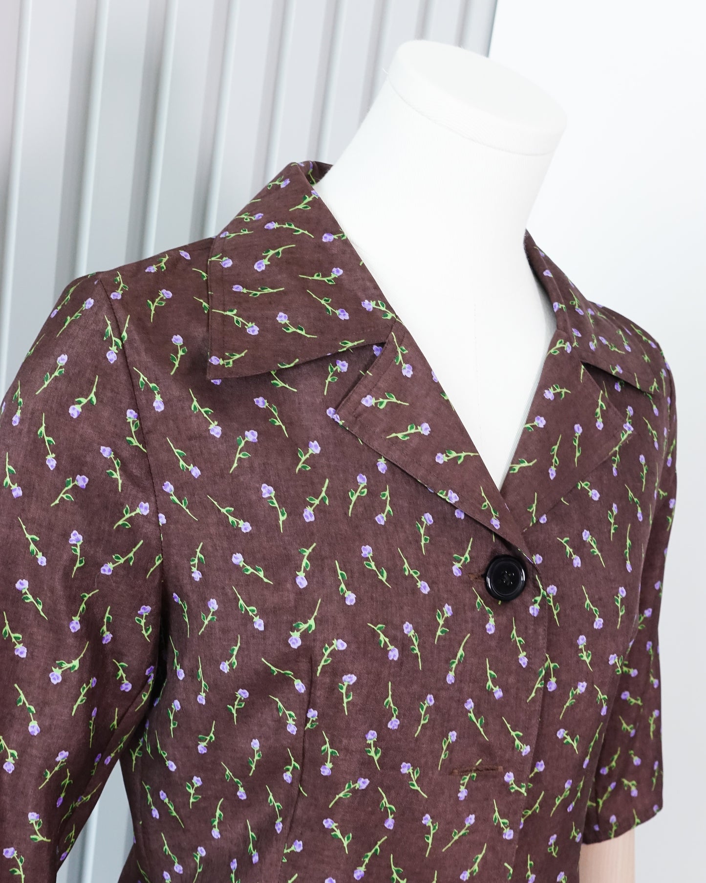 FENDISSIME / FENDI Floral 3/4 Sleeve Blazer 碎花西裝領中袖外套 | KOMMONS