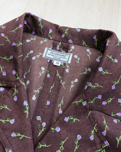 FENDISSIME / FENDI Floral 3/4 Sleeve Blazer 碎花西裝領中袖外套 | KOMMONS