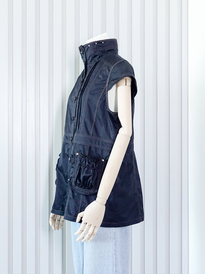 VIE PAISIBLE Short-sleeve Funnel Neck Jacket 短袖企領外套 | KOMMONS